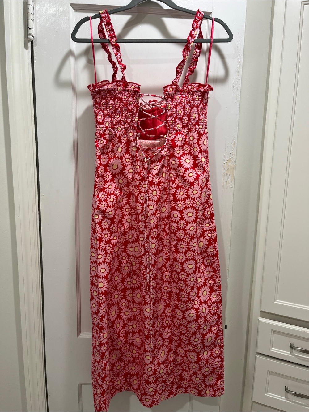 Free People Tomato Daisy Print Midi Dress - Picture 11 of 12